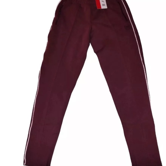 Puma X TMC Status Symbol Sweat Pants Nipsey Hussle NWT Men’s Burgundy/White - Picture 12 of 15